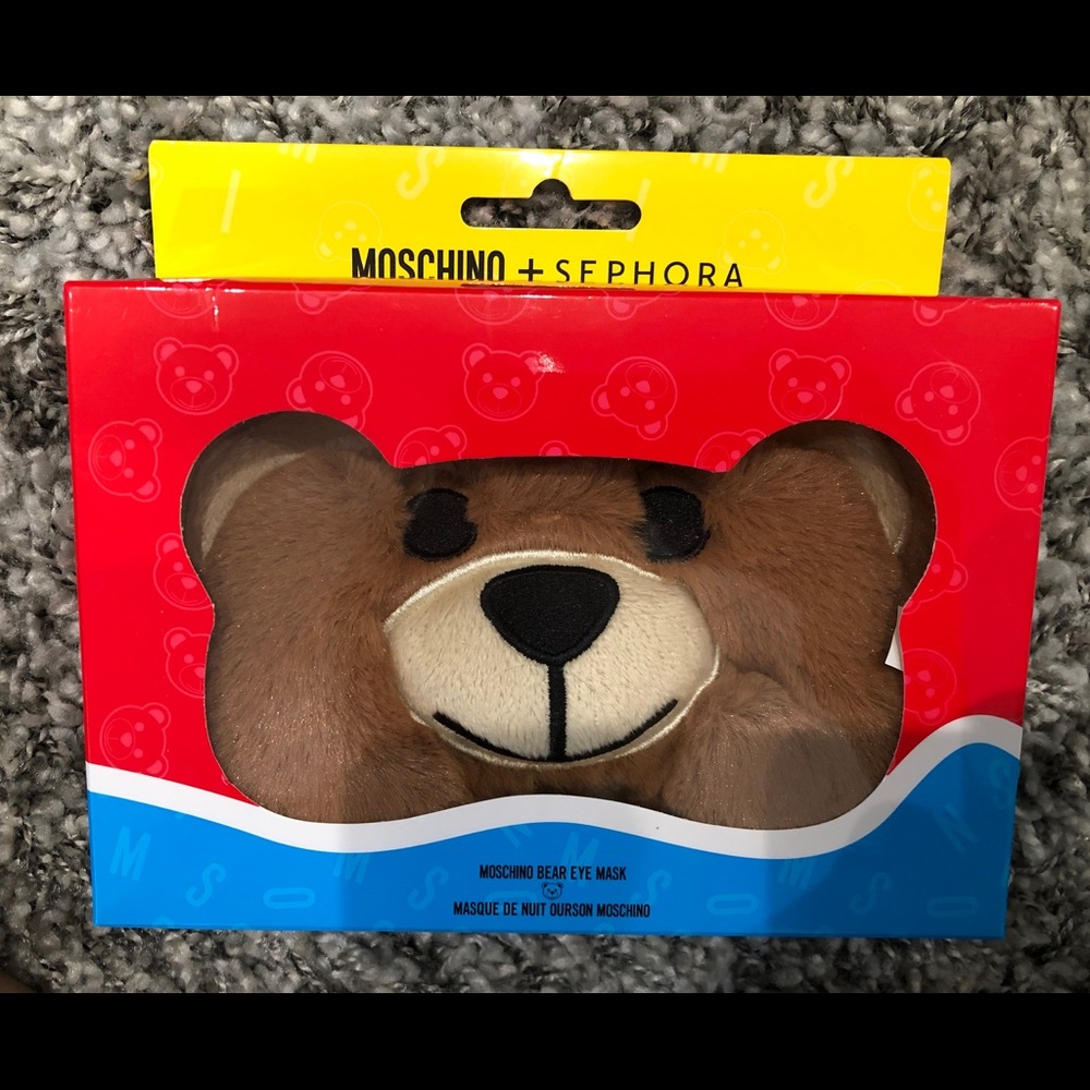 New Moschino + Sephora sleep eye mask